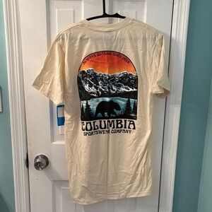 Columbia Men's Short Sleeve Cream Tee